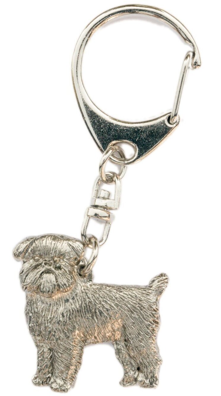 3807 Brussels Griffon Rough Made in U.K Artistic Style Dog Key Ring